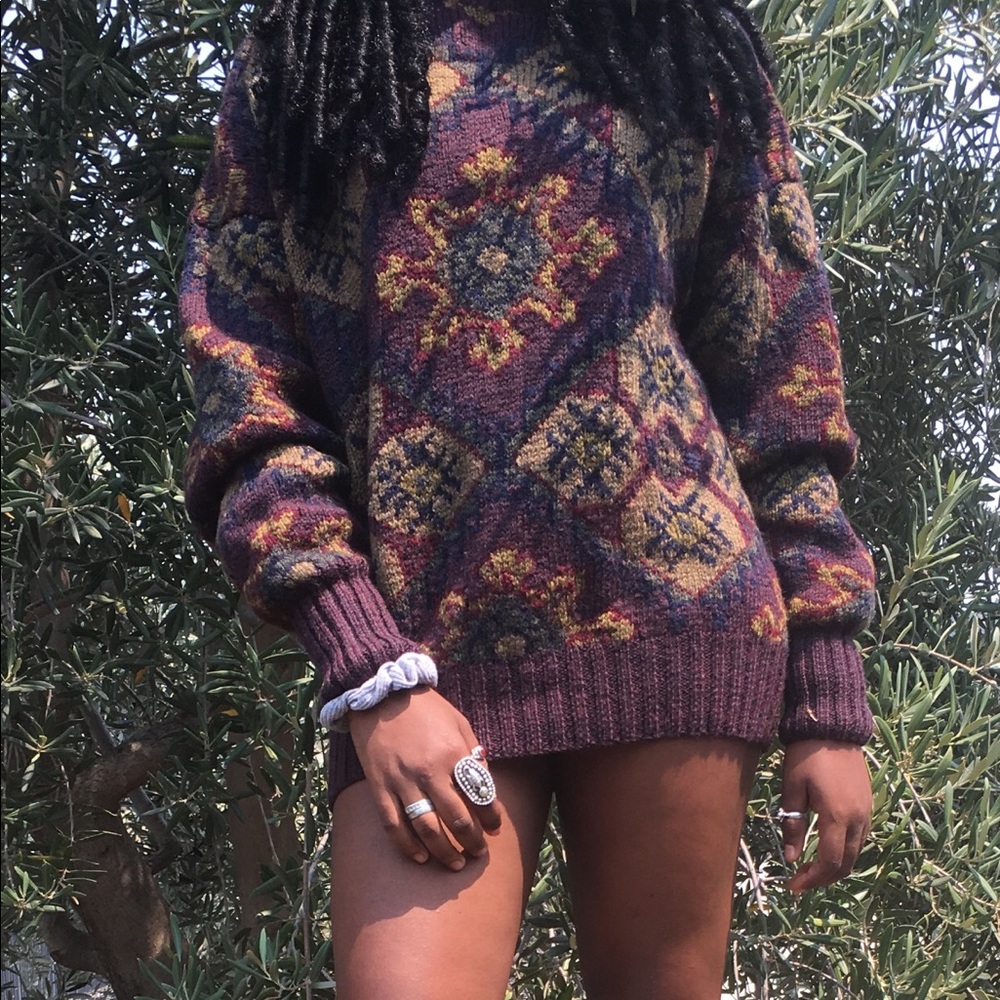 Vintage Grandma Oversized Sweater